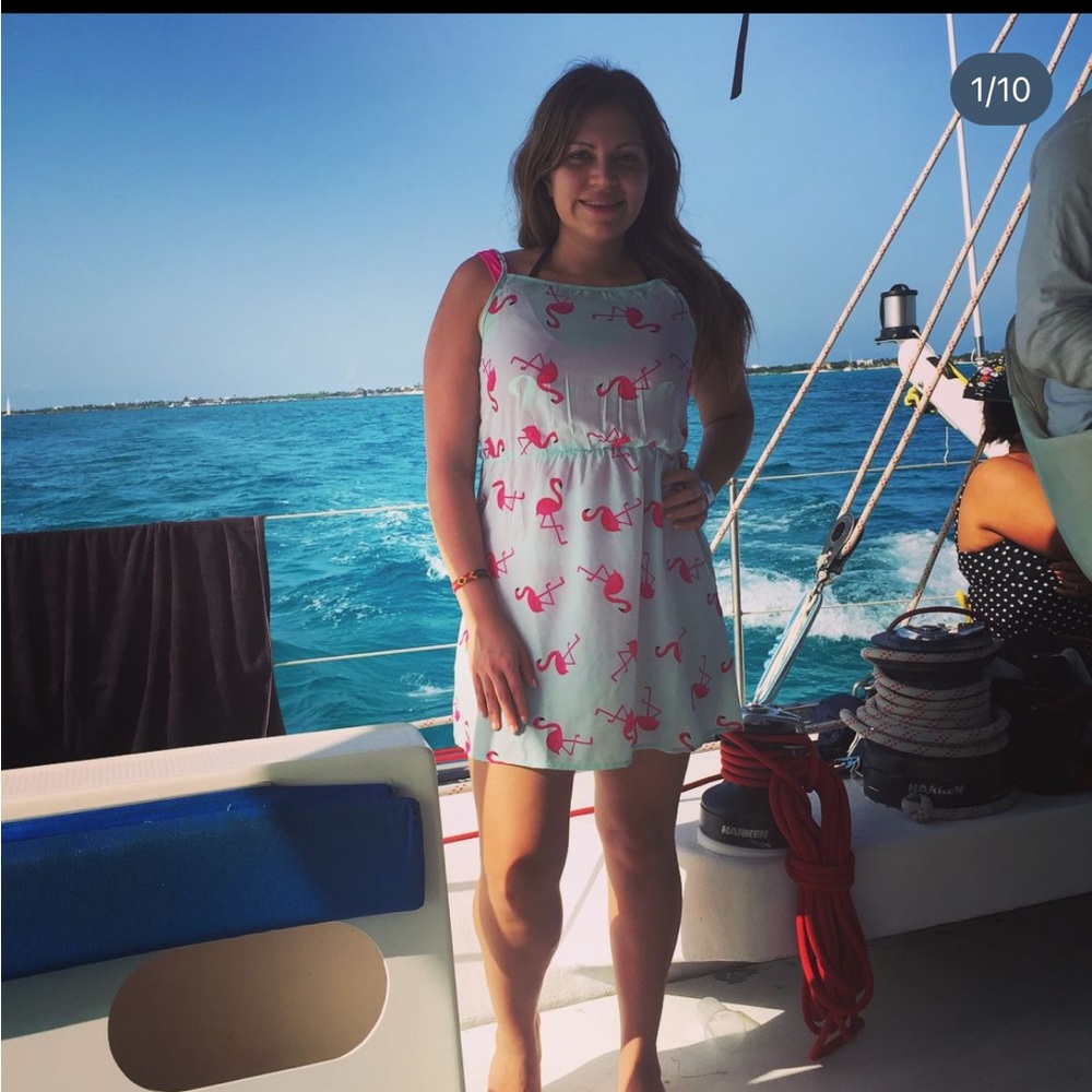 Thin cover up dress for the pool or wear on a nice summer day!